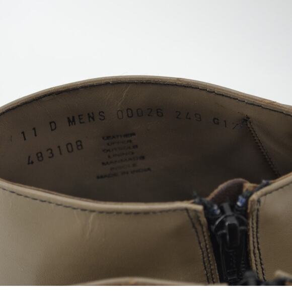 Stacy Adams Mens Size 11 Madison Cap Toe Boots Gatsby Zip - Picture 2 of 13